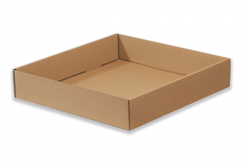 Krabice – pouze dno – hnědá (370x350x70 mm)